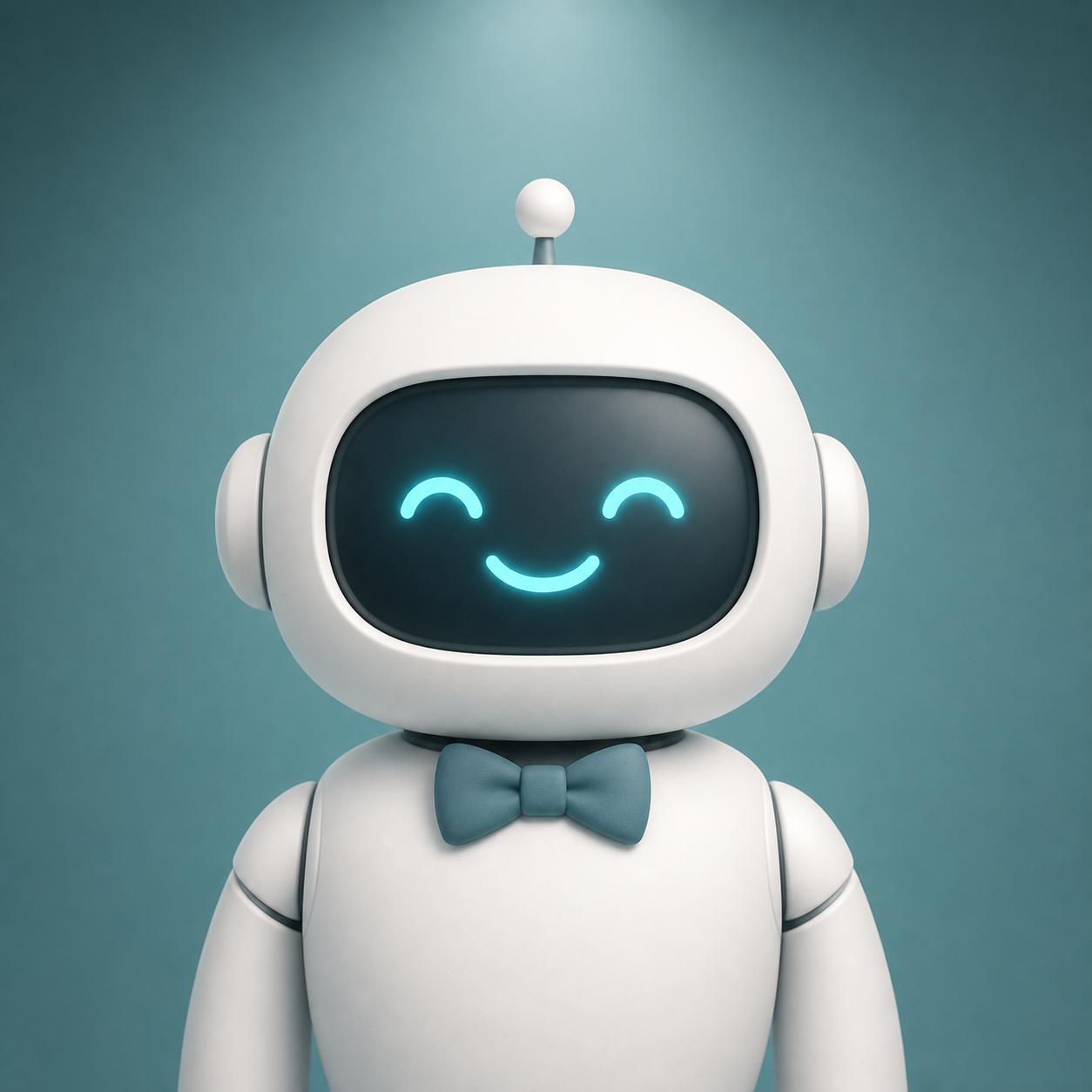 Robot Barkeeper Mascot Avatar