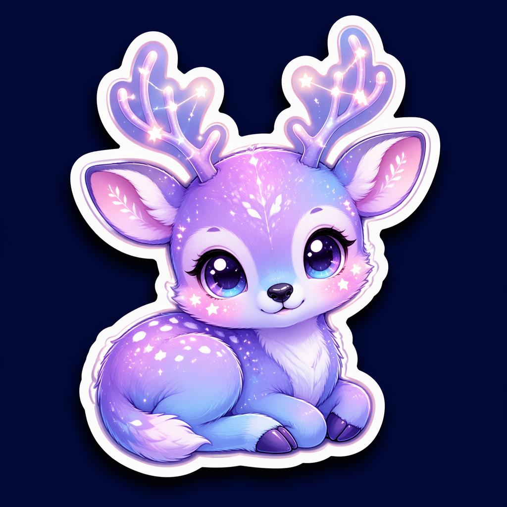 Galaxy Deer Sticker Avatar