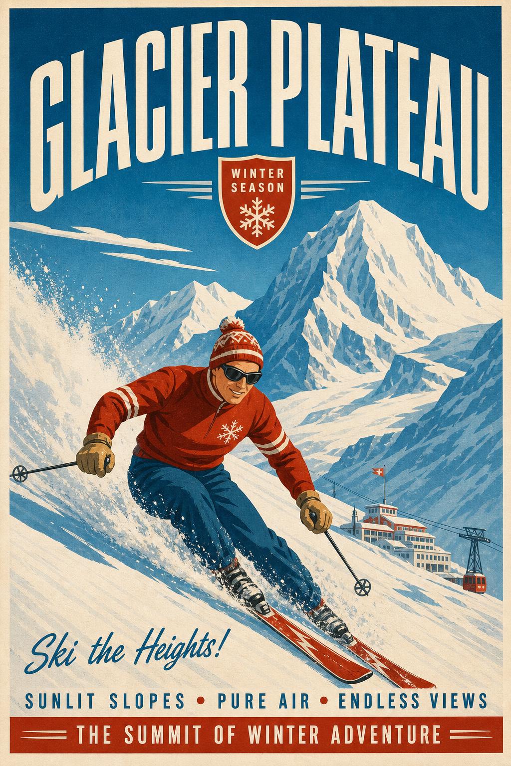 Ski Resort Retro