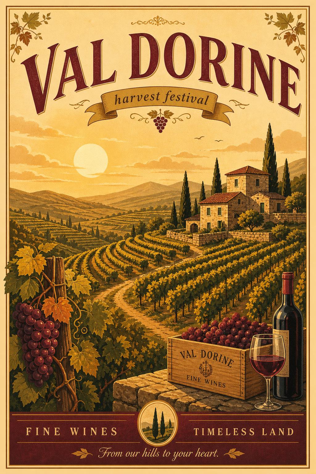 Vineyard Country Poster