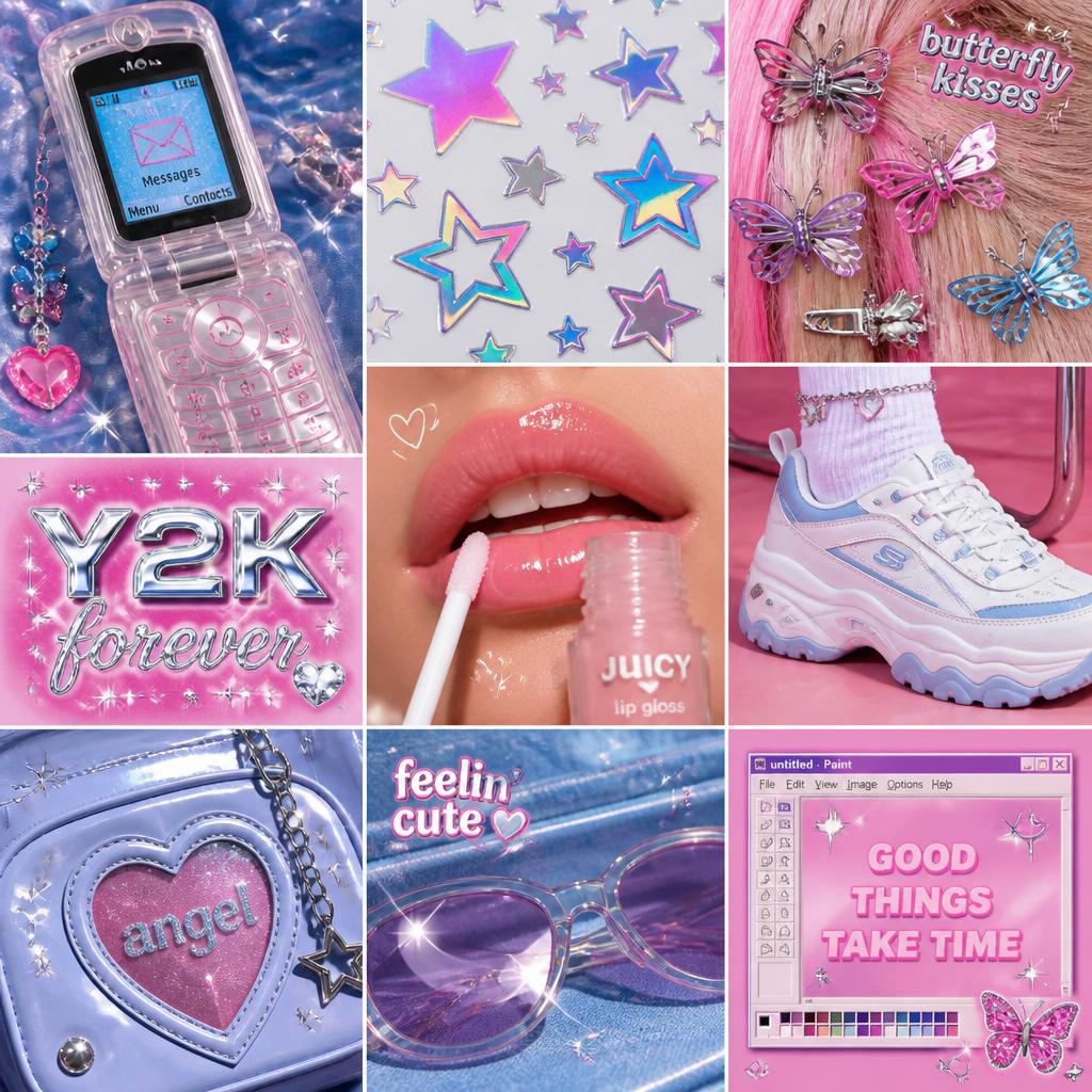 Y2K Retro Mood Board