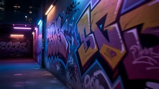 80-Year-Old Grandma Raps on Neon Street