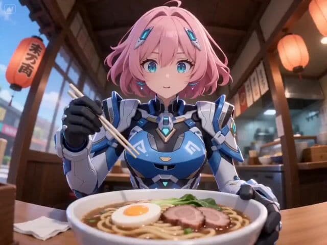 3D Ramen Eating Animation