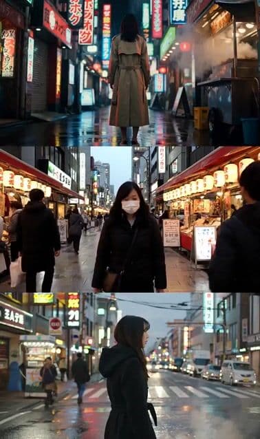 Neon Glow in Shinjuku Night