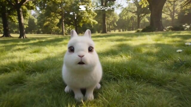 Fluffy Rabbits Record Their Own Video