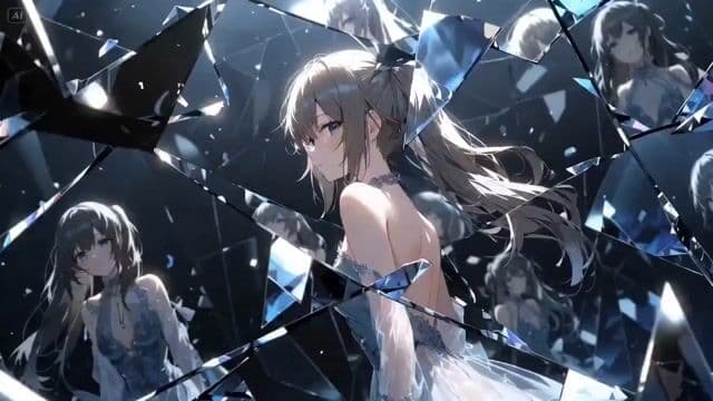Mirrored World Through Her Iris