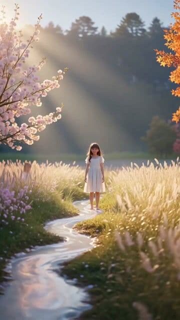 Golden Meadow Memory Girl