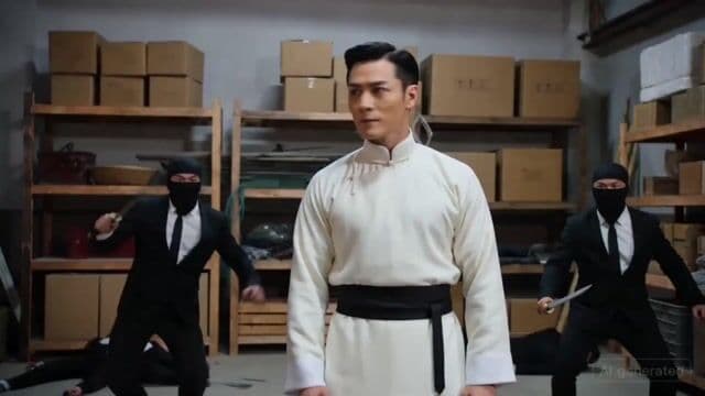 Warehouse Parkour Fight Scene