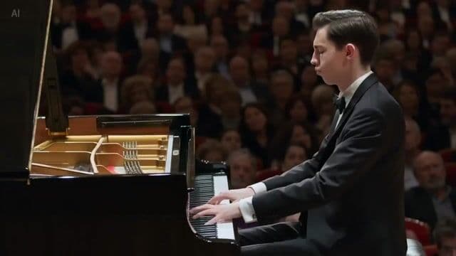 Pianist in Butterfly Lighting