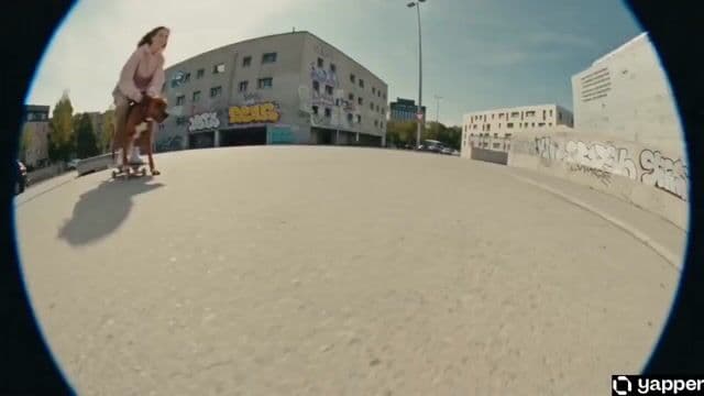 Fisheye Skateboard Ground POV