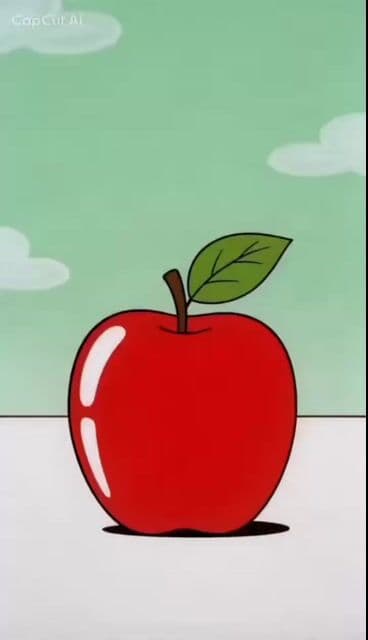 Retro Anime Cat Apple Dance