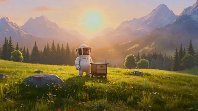 Bear Beekeeper Meets the Bees