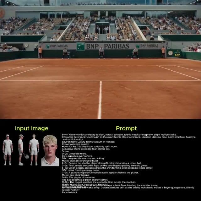 Lacoste Crocodile Titan Tennis