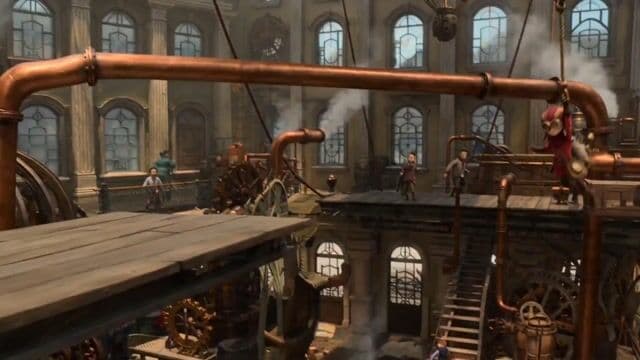Steampunk Girl vs Mechanical Wolf
